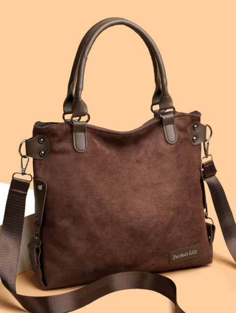 Womens High-Capacity Fashionable Vintage Tote Bag